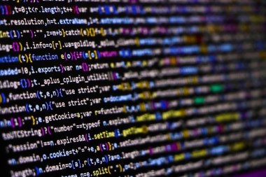 Web geliştiricisi veya yazılım geliştirici kodlama ekranı