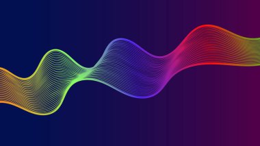 güzel soyut dalga teknolojisi arka planı mavi ışık dijital efekti kurumsal konsepti