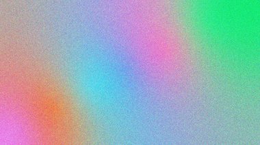 Renkli ve soyut tanecikler. Retro gradyan arka plan ses dokusu efekti. Güzel bir renk arkaplanı. Parlak ışık parıltısı neon metalik. Gürültü tahıl ağı