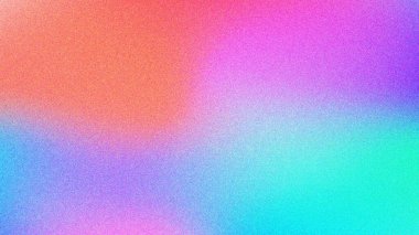 Renkli ve soyut tanecikler. Retro gradyan arka plan ses dokusu efekti. Güzel bir renk arkaplanı. Parlak ışık parıltısı neon metalik. Gürültü tahıl ağı