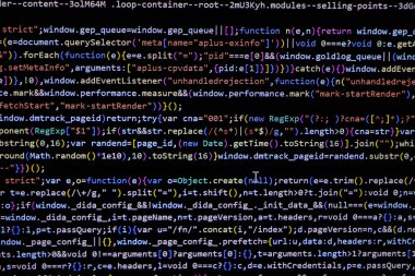 Kodlama ekranı programlanıyor, web geliştiricisi kodlama ekranı