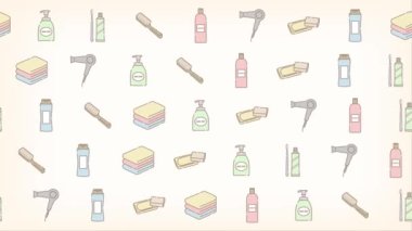 background of daily necessities -bathroom supplies