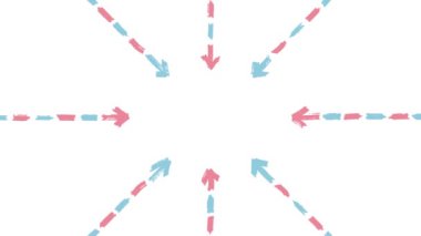 Hand-drawn arrow concentration lines (white background)