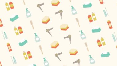 background of daily necessities -bathroom supplies
