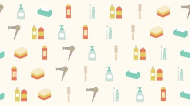 background of daily necessities -bathroom supplies