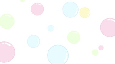 Yükselen kabarcıklar arkaplanı (renkli)