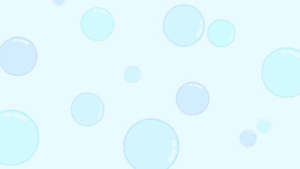 Aumento Burbujas Fondo Azul — Vídeo de stock