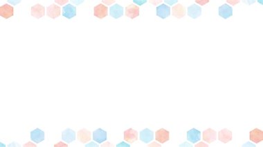 Suluboya altıgen fayans dekorasyonu (mavi ve pembe)