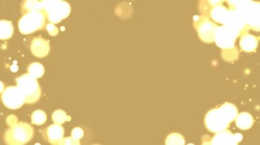 Yükselen bokeh canlandırması (10 saniye döngü) mavi