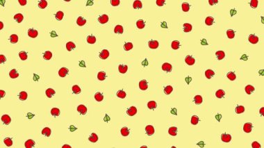 Elma desenli Arkaplan (8 saniye içinde döngü))