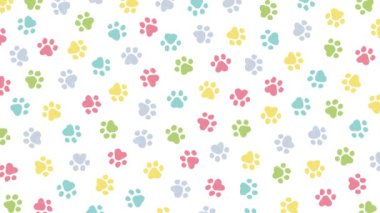 Hayvansal ayak izleri arkaplanı (8 saniye içinde döngü))