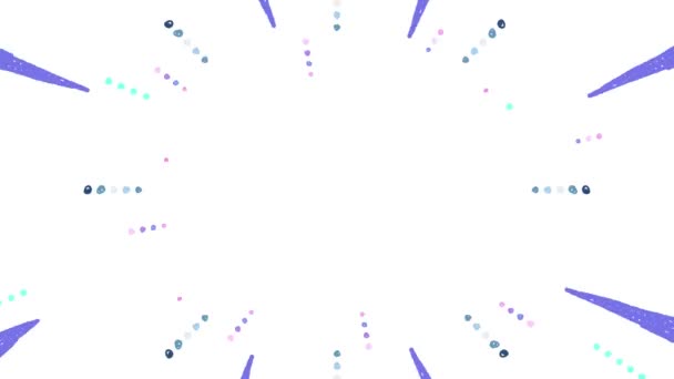 Linee Velocità Scarabocchiate Disegnate Mano Blu Viola — Video Stock
