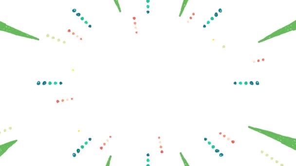 Рука Намальована Каракулі Швидкість Лінії Зелений Помаранчевий — стокове відео