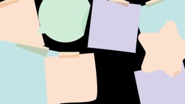 Başlık için yapışkan notlar arka plan (alfa kanalı)