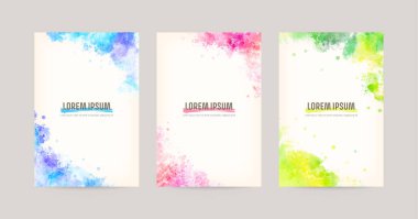 suluboya çerçeve seti (vektör)