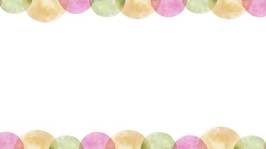 Suluboya yarı daire dekorasyonu (15 saniye döngü)