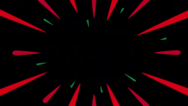 Boże Narodzenie Kolorowe Linie Prędkości Sekund Pętli Kanał Alfa — Wideo stockowe