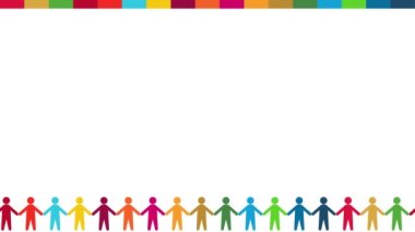 SDG renkli çubuk figürü arka planı (21 saniye döngü)