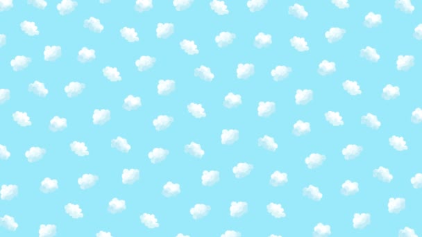 Wolken Patroon Achtergrond Seconden Lus — Stockvideo