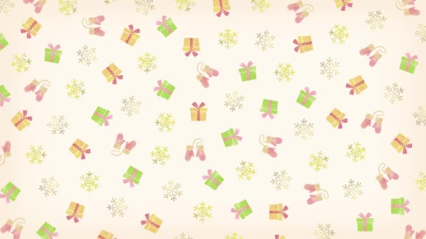 Modèle Noël Fond Boucle Secondes — Video