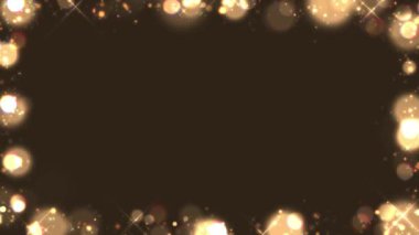 Bokeh canlandırma çerçevesi (9 saniye döngü) koyu kahverengi