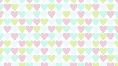 Kalp deseni arkaplanı (mavi, mor) 6 saniye döngü