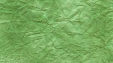 Buruşmuş Japon Washi kağıt dokusu (7 saniye döngü) yeşil