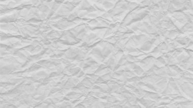 Buruşmuş Japon Washi kağıt dokusu (7 saniye döngü) beyaz