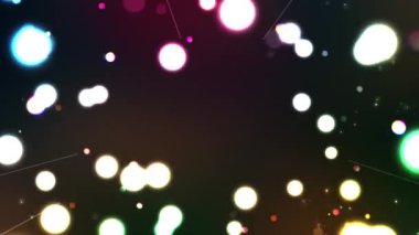 parlayan bokeh hız çizgileri (5 saniye döngü) koyu