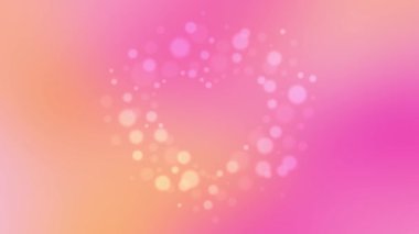 kalp şeklinde bokeh çerçeve (pembe)