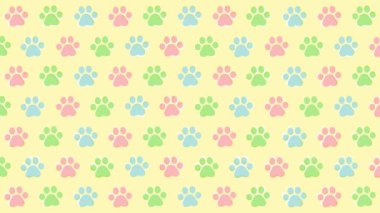 Hayvansal ayak izleri dizisi (6 saniye döngü))