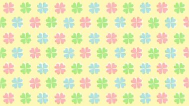 Yonca desen arka planı (6 saniye döngü))