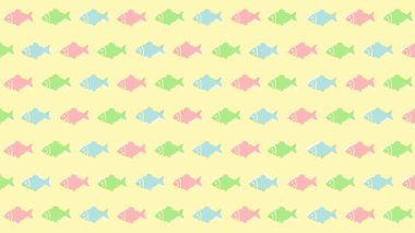 Balık deseni arkaplan seti (6 saniye döngü)