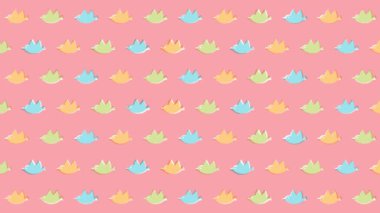 Kuş deseni arkaplan seti (6 saniye döngü)