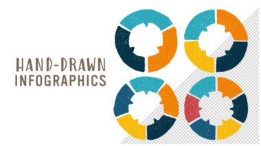 El çizimi bilgi grafikleri (canlı renk)