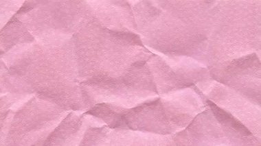 Kırışık kağıt arka plan döngüsü: pembe