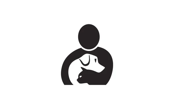Pet Lover Logo Icon Design — ストックベクタ