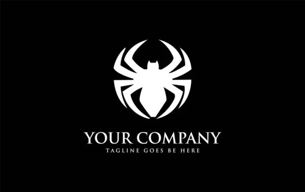 Spider Logo Diseño Vector Arte — Vector de stock