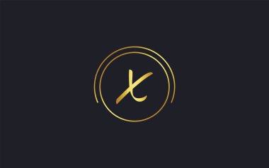 Circle icon letter and golden circle favicon vector and luxury golden symbol icon