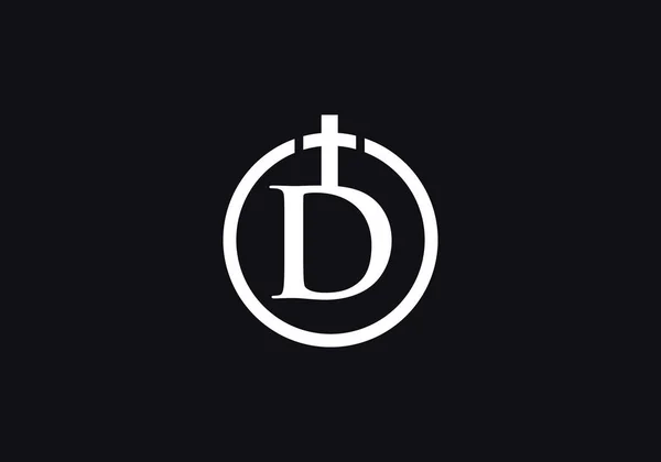 Igreja Design Logotipo Cristão Emblema Com Cruz Bíblia Sagrada Logotipo — Vetor de Stock