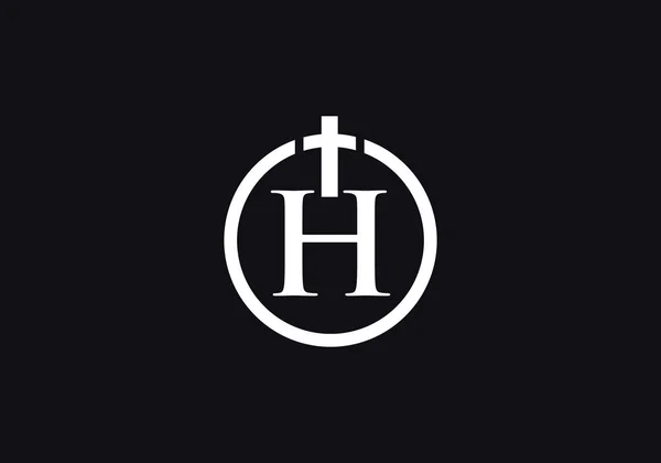 Church Christian Logo Design Emblem Cross Holy Bible Christian Sign — Image vectorielle