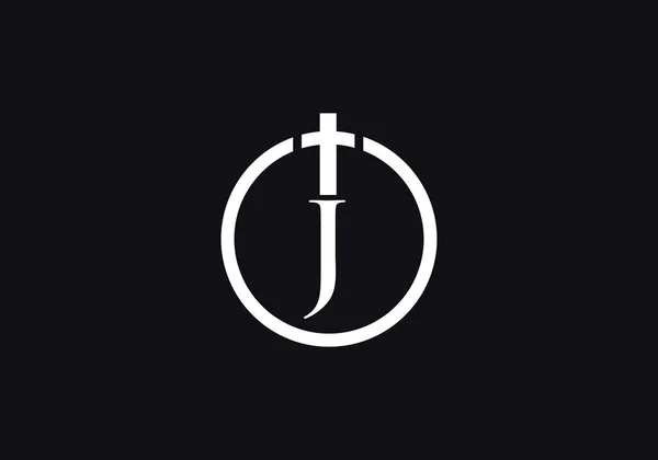 Church Christian Logo Design Emblem Cross Holy Bible Christian Sign — Vetor de Stock