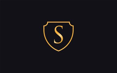 Shield protection symbol and royal luxury shield monogram vector design. shield protection logo with letters and alphabets for brand and business