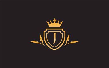 Crown vector and shield symbol icon and royal luxury shield monogram vector. King and queen abstract geometric logo design with letters and alphabets