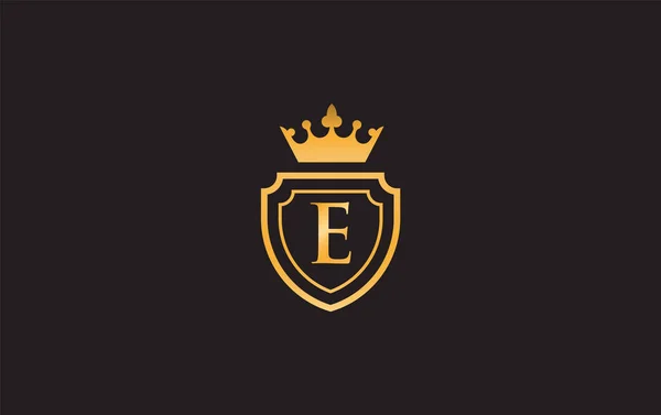 Ícones Coroa Escudo Real Vetor Design Símbolo Luxo Rei Rainha —  Vetores de Stock