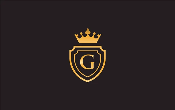 Crown Shield Icons Royal Luxury Symbol Design Vector King Queen — Stockvector