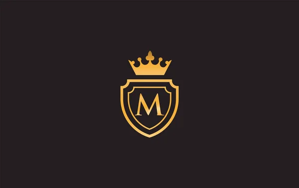 Crown Shield Icons Royal Luxury Symbol Design Vector King Queen — 스톡 벡터