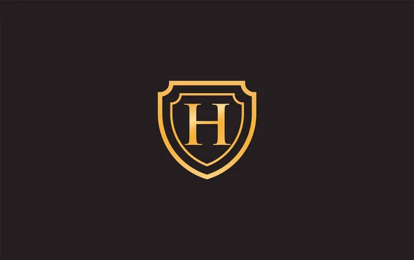 Protection Double Shield Logo Design Vector Your Brand Business Letters — Vettoriale Stock