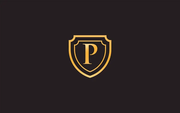 Protection Double Shield Logo Design Vector Your Brand Business Letters — Stockvektor