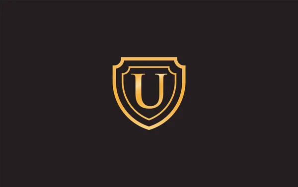 Proteção Vetor Design Logotipo Escudo Duplo Para Sua Marca Empresa — Vetor de Stock